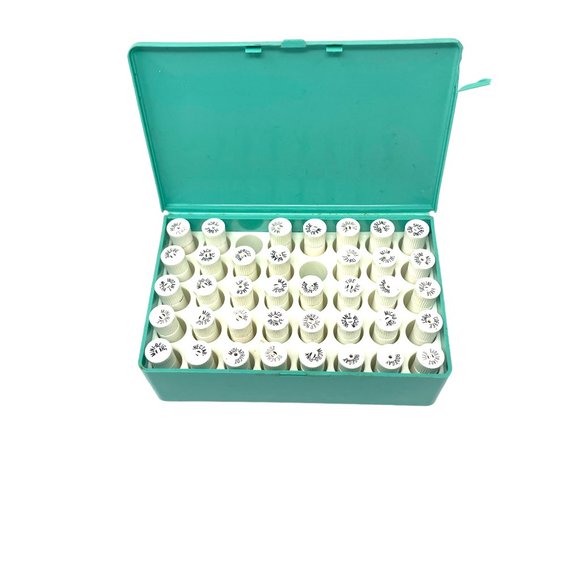 Vintage Avon Lipstick Samples Demonstration Case RARE Tiffany Blue Turquoise Box - Picture 2 of 10